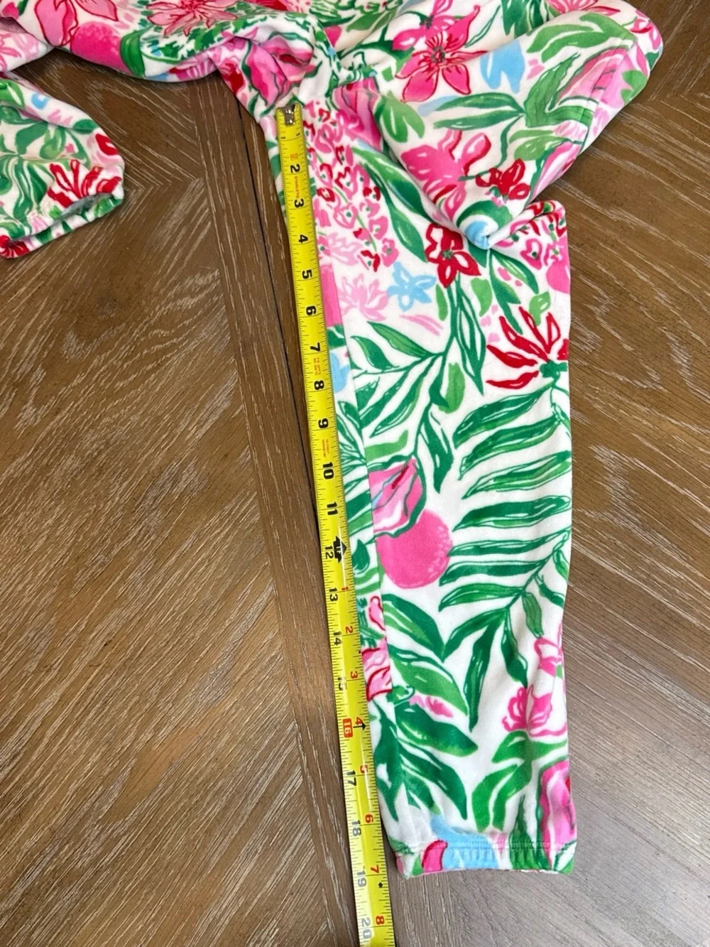 LILLY PULITZER mini eleni velour half zip pullover and joggers in glowing garden